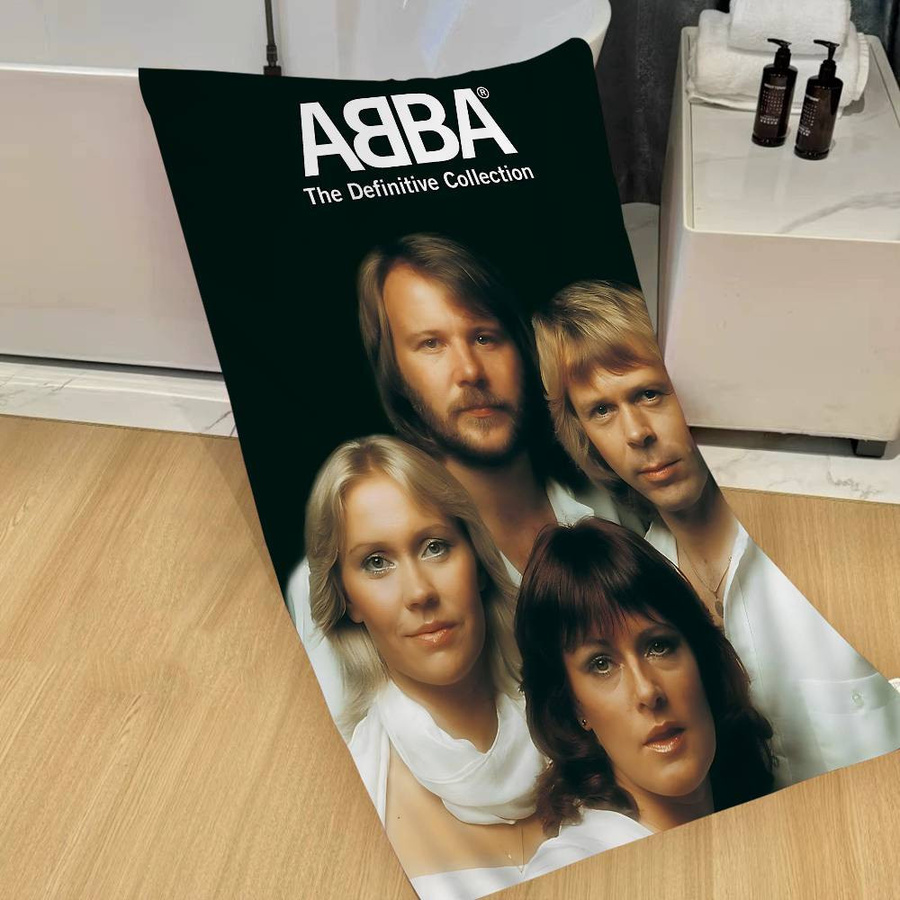 A-Abba-Band Mikrofaser Strandtuch, schnelltrocknend und saugfähig, 30 x 30 cm - Bild 4