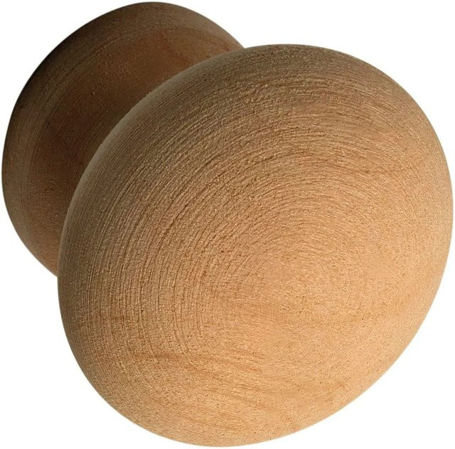 Alles im Griff Möbelknopf Hemera aus Erle in Roh, Durchmesser: 25 mm, Tiefe: 26 mm - Bild 1