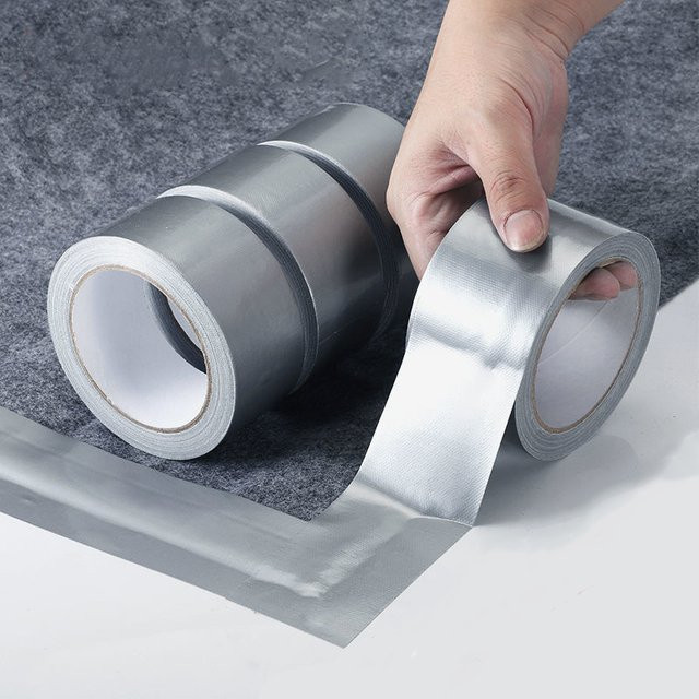 Selbstklebendes Aluminium-Folie-Band für die Küche, hitzebeständig und wasserdicht, Farbe: Silber - Bild 1