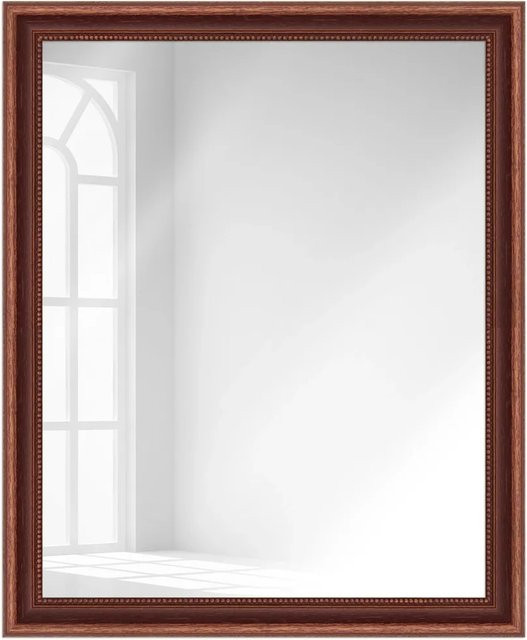 WANDStyle Wandspiegel H390 aus Massivholz in Braun im Landhausstil, B: 66 cm, H: 86 cm - Bild 1
