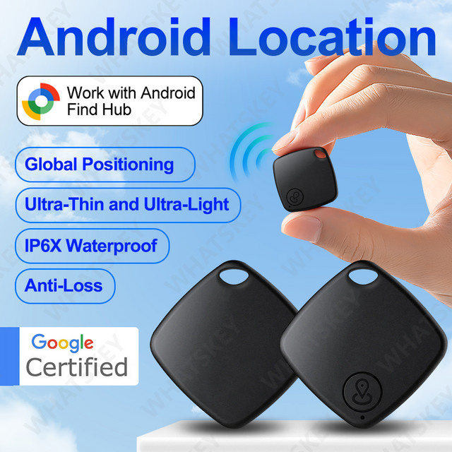 Peocke GPS-Tracker für Android mit Google Find My Funktion, tragbarer Antilost-Finder für Kinder, Haustiere, Motorrad und andere Gegenstände, erhältlich in Schwarz oder Weiß - Bild 1