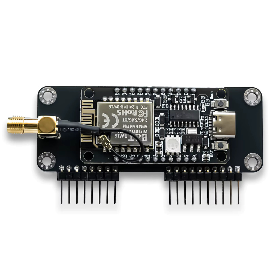 Flipper Zero Dual-Band WiFi-Modul mit 5 GHz und 2,4 GHz, RTL8720DN (BW16) GPIO-Modul mit 8 dBi externer Antenne, Schwarz - Bild 2
