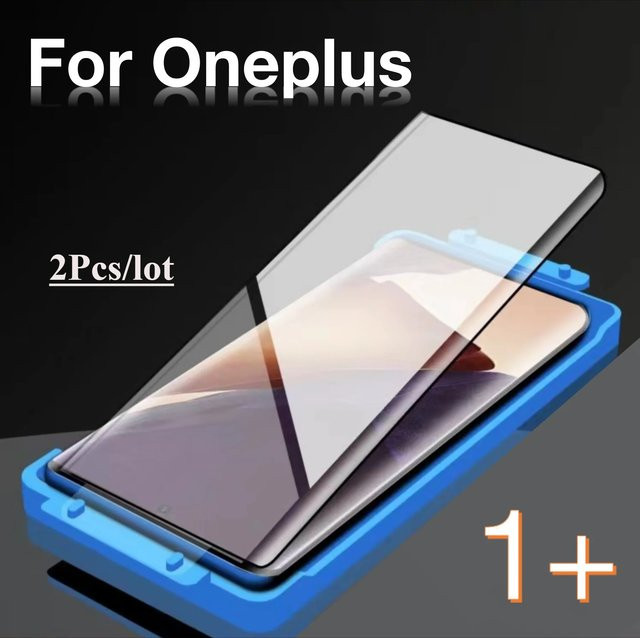 2 Stück Displayschutzfolie für OnePlus 13 12 11 11R 10 9 Pro 8 ACE 3 mit Installationsset, transparent - Bild 1