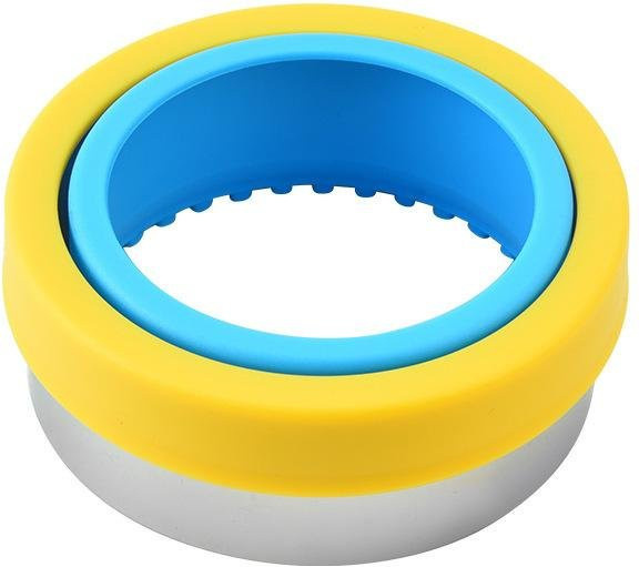 LChome Edelstahl Sandwichrand Schneidstempel und Brotform für das Kinderfrühstück, Blau, Durchmesser: 10,5 cm - Bild 1