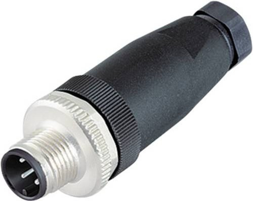 Weidmüller Sensor-Aktor-Steckverbinder M12 Buchse gerade unkonfektioniert 5-polig schwarz 1924970000 - Bild 1
