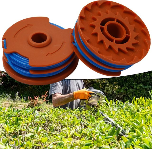 2 Stück DAZZLEEX Rasenmäher-Spulenfaden Ersatzzubehör für Grasschneider MGT35025 MGT45028 MGT60030 - Bild 1
