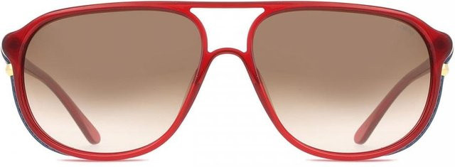 Lozza Sl1827m Sonnenbrille, Unisex, Vollrand, Square, Plastic, Red, Grey - Bild 1