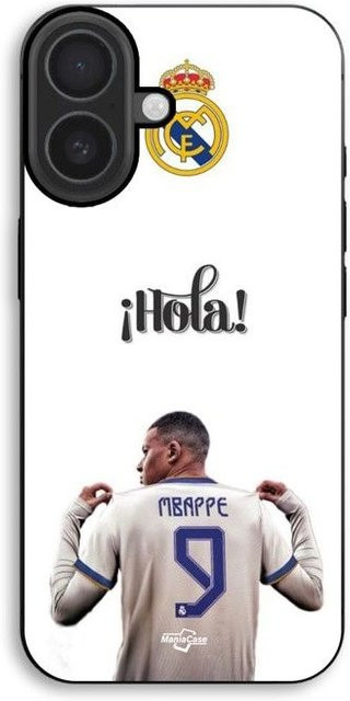 MANIACASE Handyhülle für iPhone 17 aus Silikon TPU mit Kylian Mbappe Design in Schwarz - Bild 1