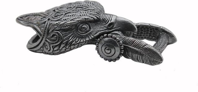 Armbandzubehör Adlerkopf Messingschnalle, Unisex - Bild 1
