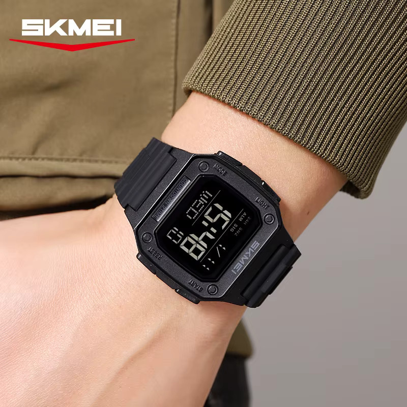 SKMEI Digitaluhr, Quarz, Blau, Silikon, Herren - Bild 4