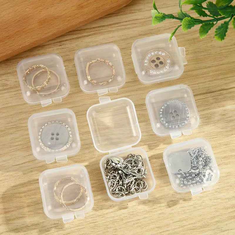 TMZ 10er Set Mini Kunststoff Lagerboxen Transparent aus PP für Schmuck und Kleinteile - Bild 5