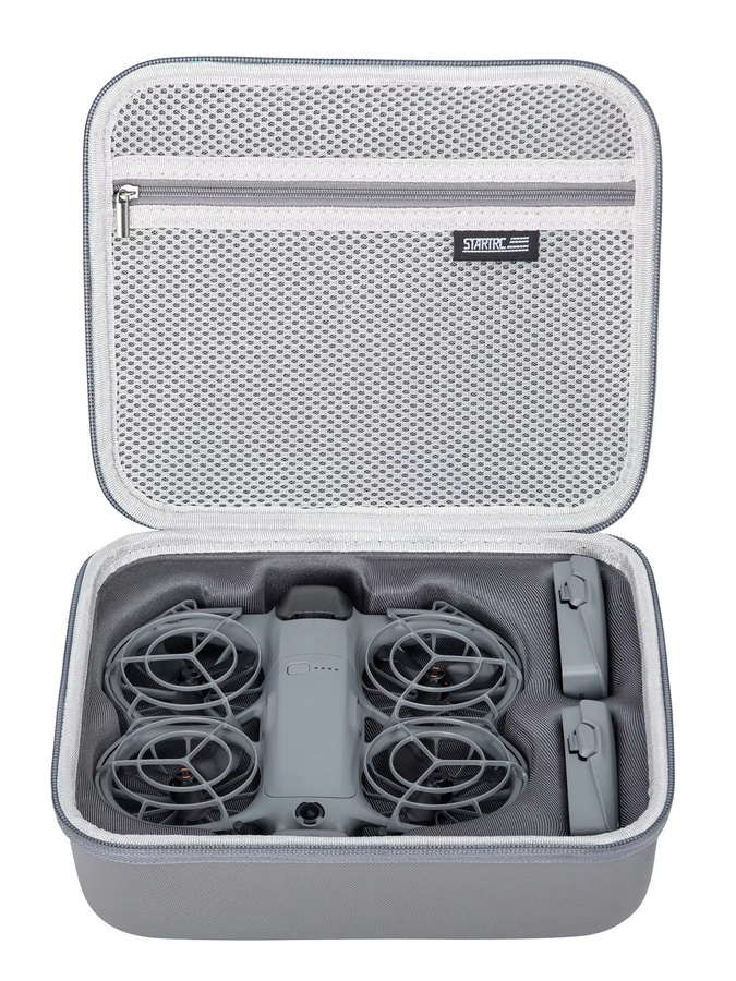 DJI Neo 2 Tragbare PU-Schultertasche und Handtasche in Grau für Drohne und Zubehör - Bild 5
