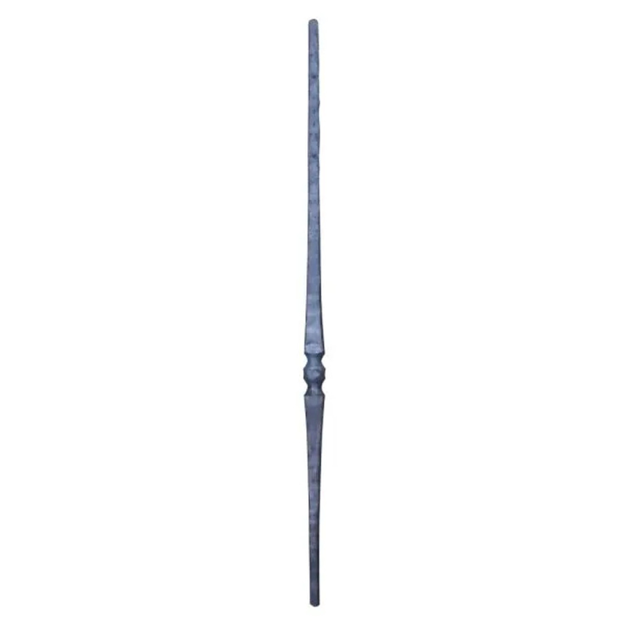 FeNau Anfangsstab aus Edelstahl in Grau mit runder Kugel, B/T/H: 2,5 x 2,5 x 120 cm - Bild 2