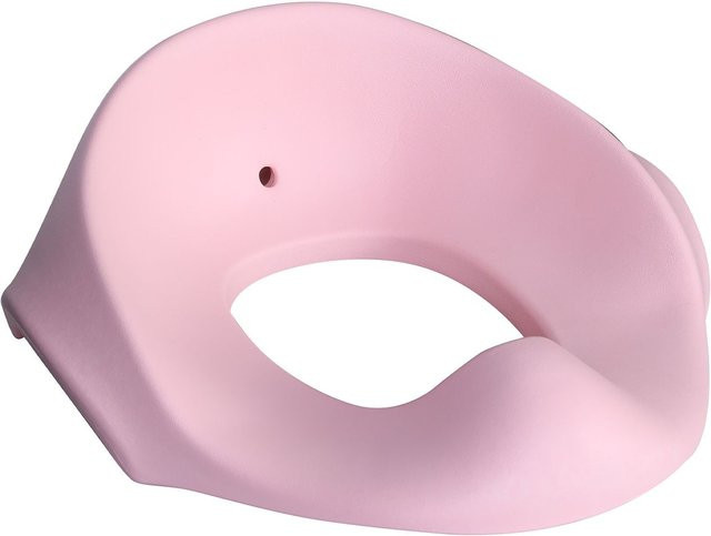 Kikkaboo Toilettensitz Flipper mit anatomischer Form, Spritzschutz und Seitengriffen in Rosa - Bild 1