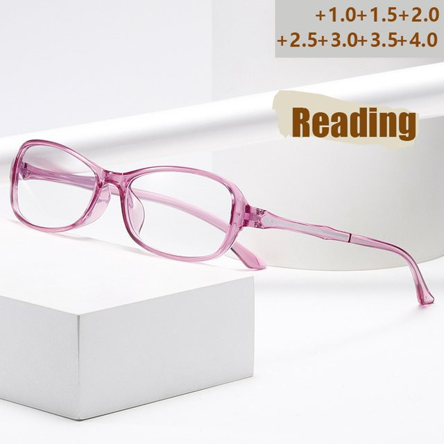 Anti-Blaulicht-Lesebrille, Unisex, Vollrand, Kunststoff, Pink - Bild 1