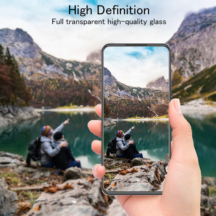 Displayschutzfolie aus gehärtetem Glas für OPPO Realme 14X 5G, transparent, HD-Kristall, 9H kratzfest - Bild 4