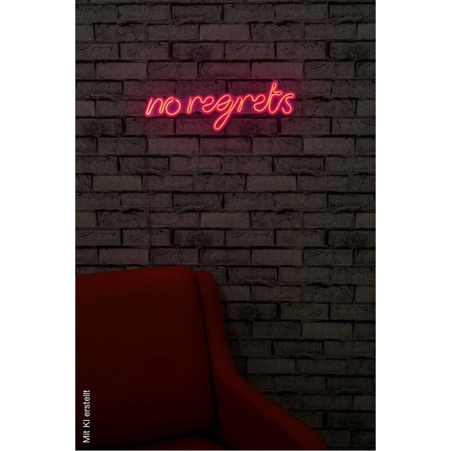 Opviq LED-Wandleuchte in Rosa aus PVC, B/H/T: 52 x 16 x 2 cm - Bild 3