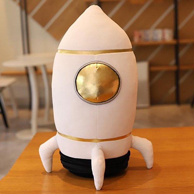 Cartoon Astronaut und Raumschiff, Plüschtiere, Weiche Puppe, 33cm - Bild 1