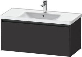 Duravit Waschtischunterschrank Ketho.2 in Graphit Matt, wandhängend mit 1 Auszug, B: 98,4 cm, T: 45,5 cm, H: 44,0 cm - Bild 1
