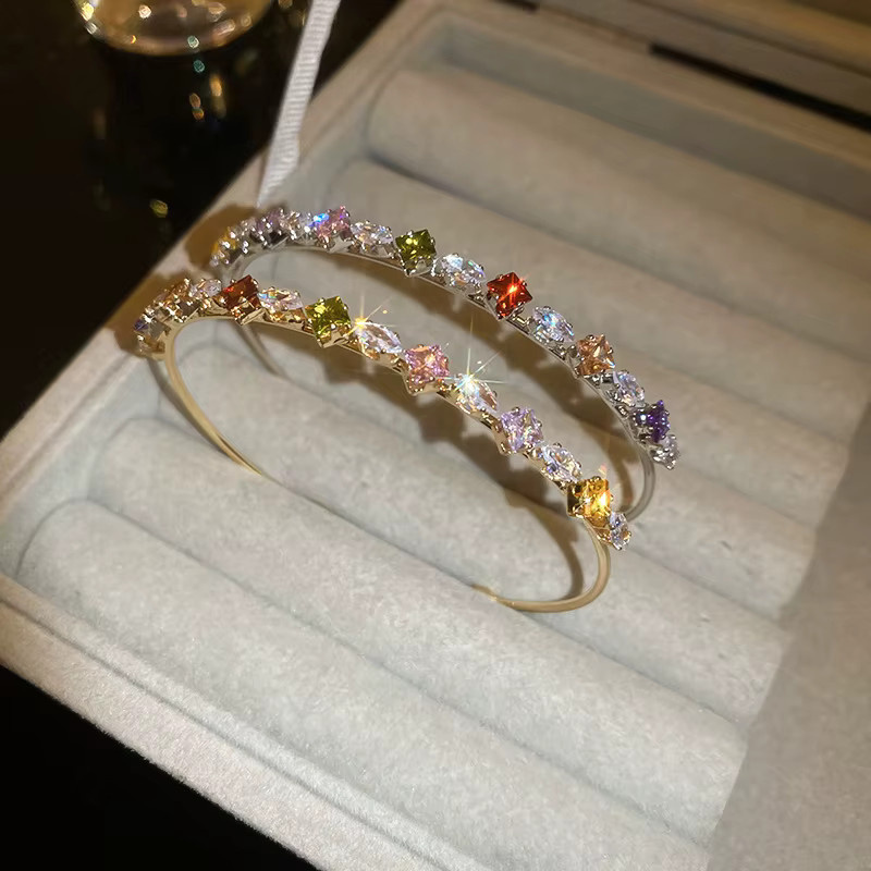 YUYAN Armband, Bunt, Kristall, Zirkonia, Damen - Bild 2