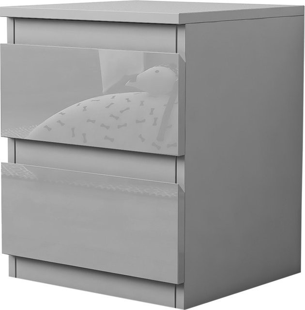 HTI-Living Nachtschrank Kenji modern in Hochglanz - Bild 1