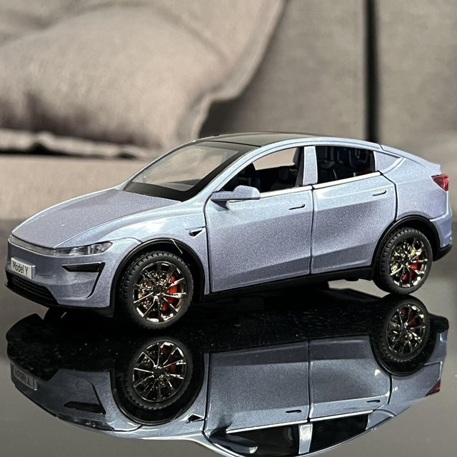 Modell Y Elektro-SUV, Spielzeugauto, 1:32, Metall, blau, ab 18 Jahre - Bild 1