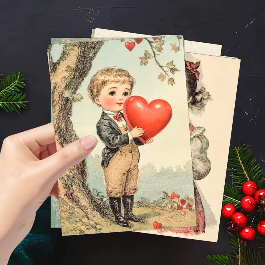 32 Stück florale viktorianische Postkarten im Vintage-Stil, botanische Illustrationen in Multicolour, hochwertige Papier-Postkarten für Dekoration und Geschenke - Bild 4
