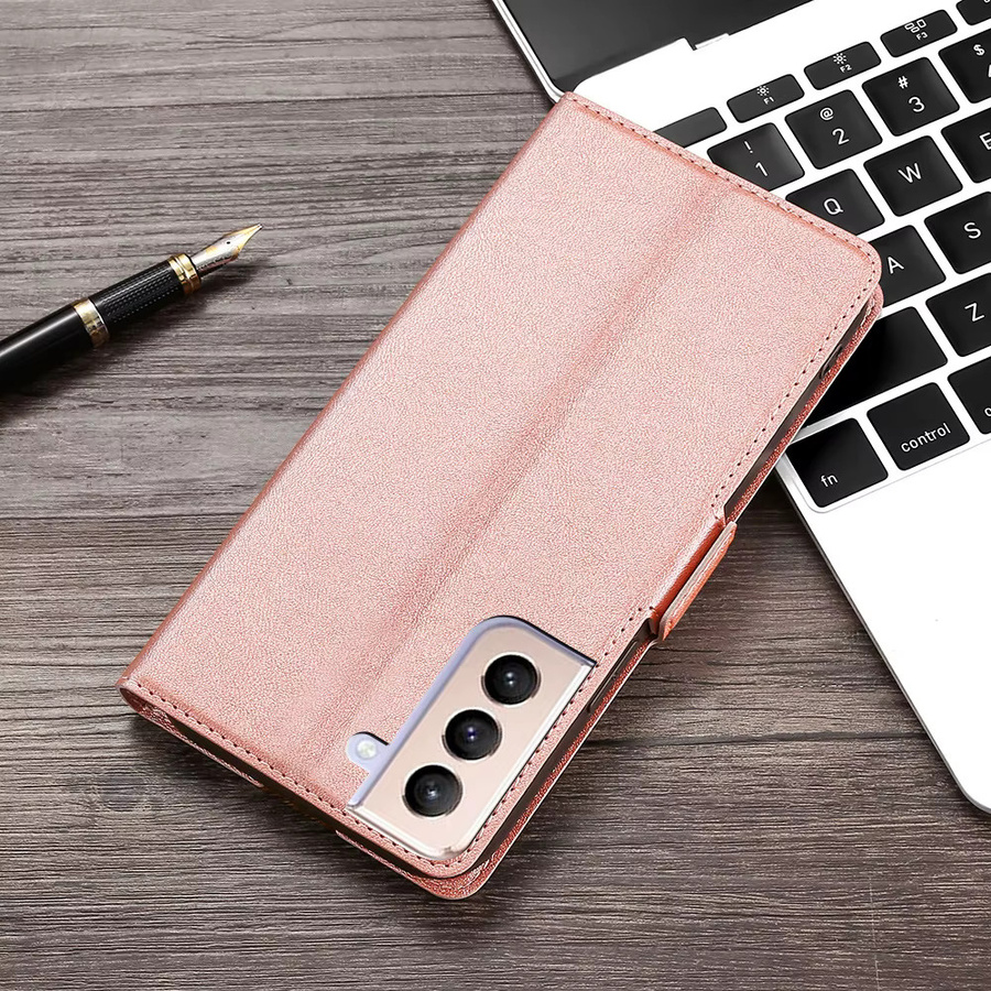 K'try Lederhülle für Tecno Pova Slim, Pova 4, 3, 5, 6, 7 und Neo 3 in Pink, magnetische ultradünne und stoßfeste Kartensteckplatz-Abdeckung - Bild 1