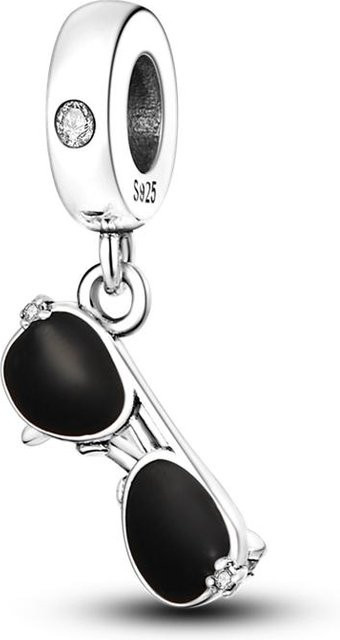 YIRAN Anhänger Sonnenbrille, Messing, Weiß, Zirkonia, Perle, Damen - Bild 1