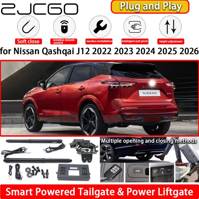 ZJCGO Elektrisches Heckklappen-Lift-Kit für Nissan Qashqai J12 (Modelljahre 2022 bis 2026) OEM Automatisches Power Heckklappen-System - Bild 1