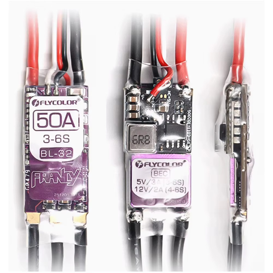 FLYCOLOR Francy 2 Bürstenloser ESC BLHELI-32 Speed Controller für RC Flugzeug, Drone und Quadcopter (20A-50A) - Bild 3