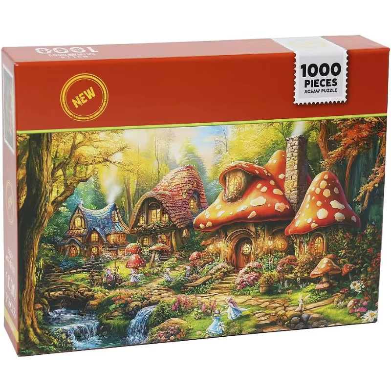Moruska Wonderland Puzzle-Serie, Fairy Fantasy Mushroom Village Puzzle, 1.000 Teile - Bild 2