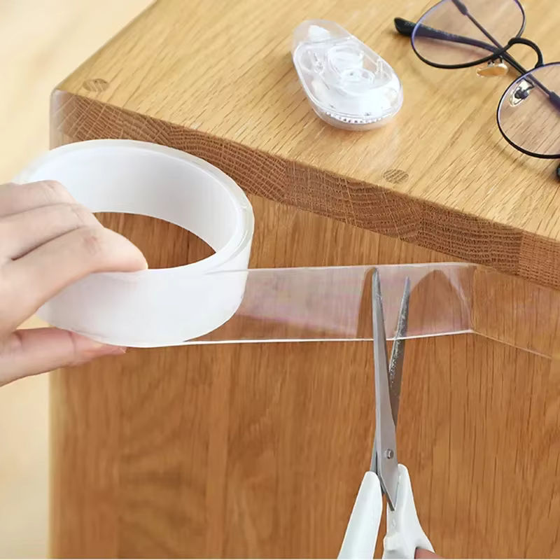 Transparentes Nano-Klebeband doppelseitig aus Acryl, wasserdicht und wiederverwendbar, multifunktionales Klebeband ohne Rückstände - Bild 2