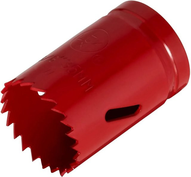 LUX-TOOLS Lochsäge aus Stahl in Rot mit 35 mm Durchmesser - Bild 1