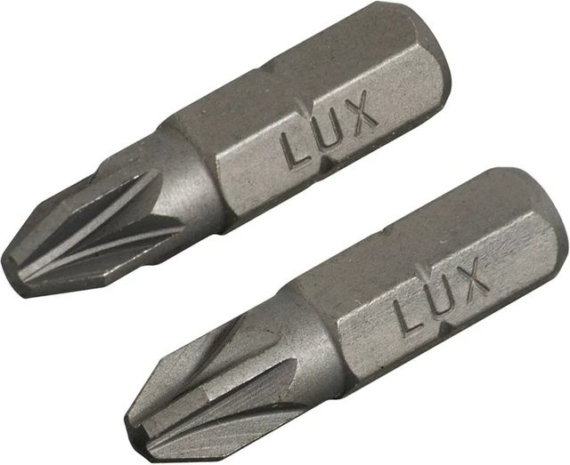 LUX-TOOLS Standard Bit PZ2, 2 Stück, grau, Stahl - Bild 1