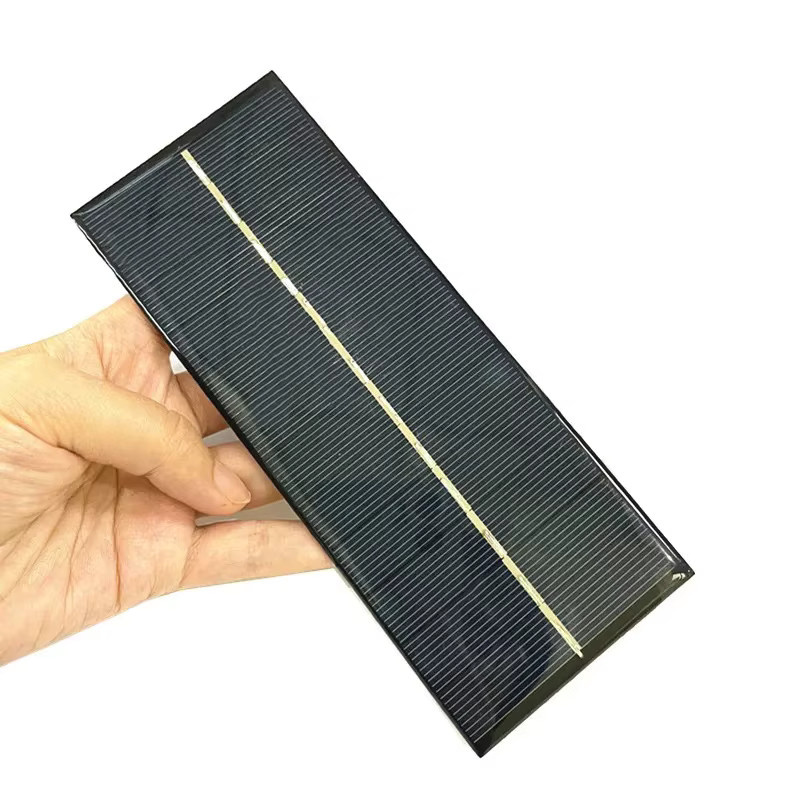 Ecoflypower Mini-Solarpanel mit 1m Kabel in Blau, wählbar zwischen 1W, 2W, 3W oder 4W (5V bis 7V), Mono- oder Polykristallin mit Epoxy-Beschichtung - Bild 2