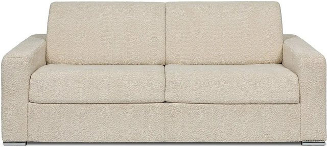 Vente-unique Schlafsofa Calito in Beige mit Bouclé-Stoff und Schaumstoffpolsterung, Breite: 216 cm - Bild 1