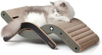 Canadian Cat Company Design-Kratzmöbel Beach Chair in Grau mit integriertem Spielzeug - Bild 1