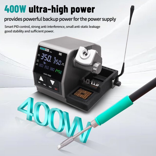 SUGON T61 Lötstation 400W kompatibel mit Lötspitzen C470, 245 und 210 für große Lötstellen als Schweiß- und Rework-Station - Bild 1