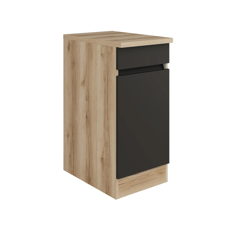 Optifit Küchen-Unterschrank Noah420 in Anthrazit Wildeiche Matt, B/T/H: 40 x 60 x 88 cm - Bild 2