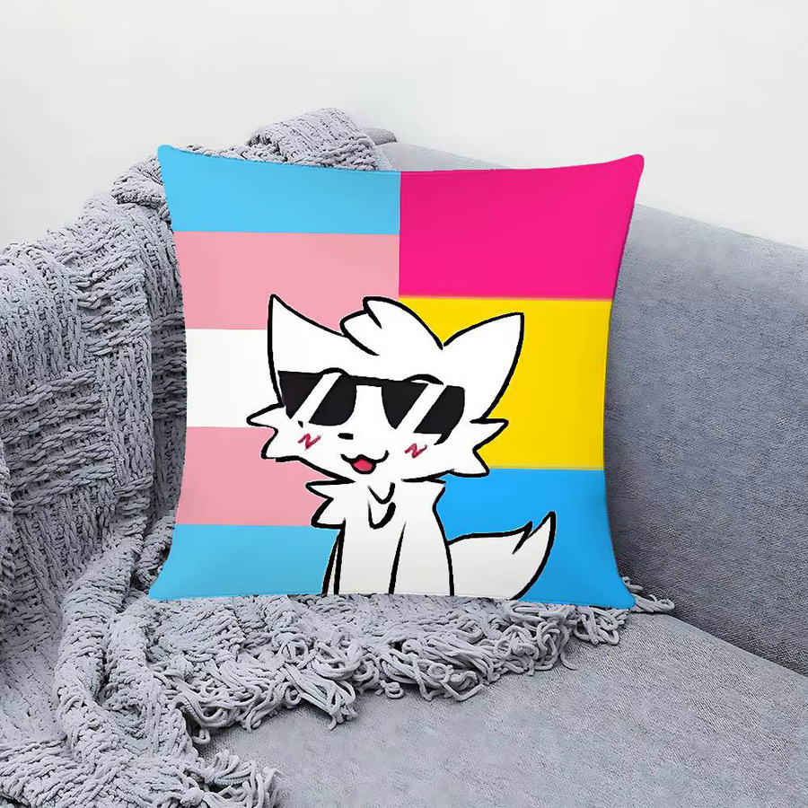 52TOYS B-boykisser Silly Cat Kissenbezug, quadratisch, Multicolour, B/B/B: 40 x 40 x 40 cm - Bild 2