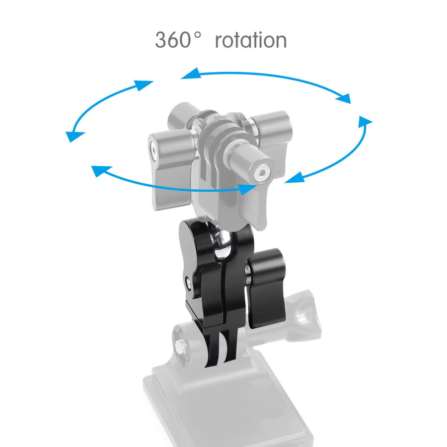 GoPro Helm-Basishalterung für Kamera und NVG in Schwarz - Bild 3