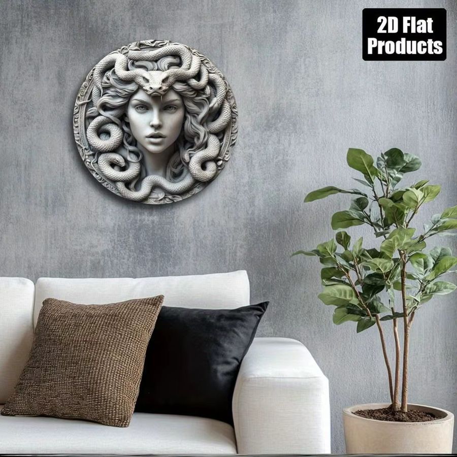 HELLOYOUNG Vintage Medusa Wanddekoration für Bar, Küche und Wohnzimmer - Bild 3