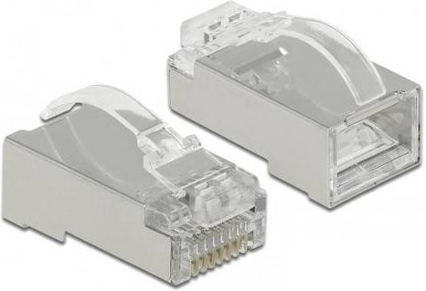 Delock RJ45 Netzwerk Adapter Ethernet LAN in Transparent - Bild 1