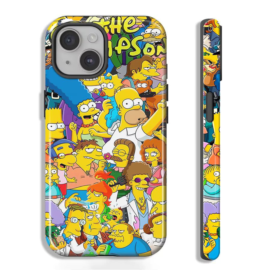 Homer Simpson Softcover Handyhülle für Apple iPhone in Multicolor - Bild 3
