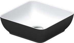 Duravit Aufsatzwaschtisch DuroCast + Sivida aus Keramik, Farbe Dunkelgrün und Weiß, quadratisch, B/T: 30 x 30 cm - Bild 1