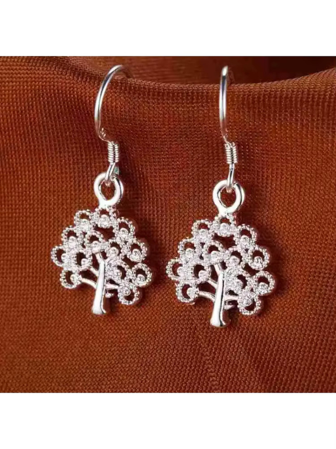 Neue Charms Baum-Ohrringe, 925 Sterling Silber, Damen - Bild 5