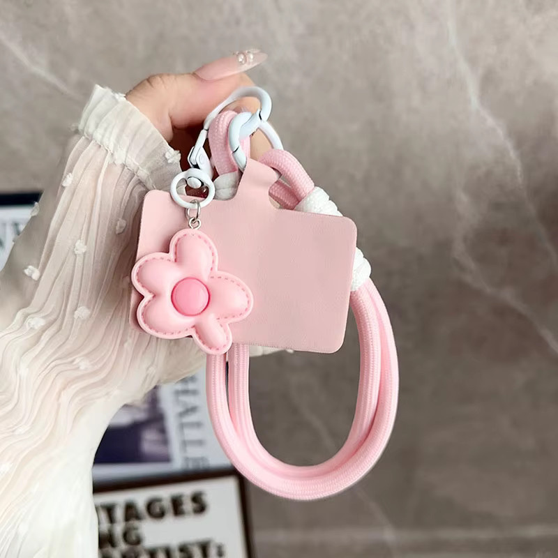 Korea Y2K Cute Blumen und Süßigkeiten Design Telefon Lanyard im Perlen-Stil als Armband und Zubehör für dein Smartphone - Bild 2