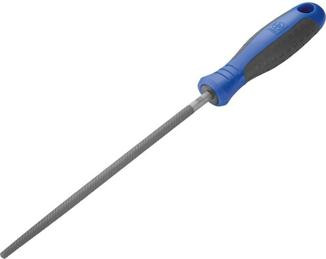LUX-TOOLS Werkstattfeile rund in Blau, Länge: 200 mm - Bild 1