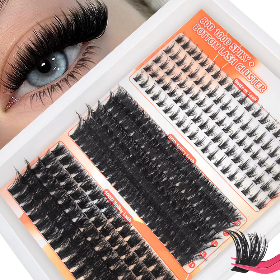 FQBFQB Falsche Wimpern, D-Kurve, 9-16mm, Unisex - Bild 1